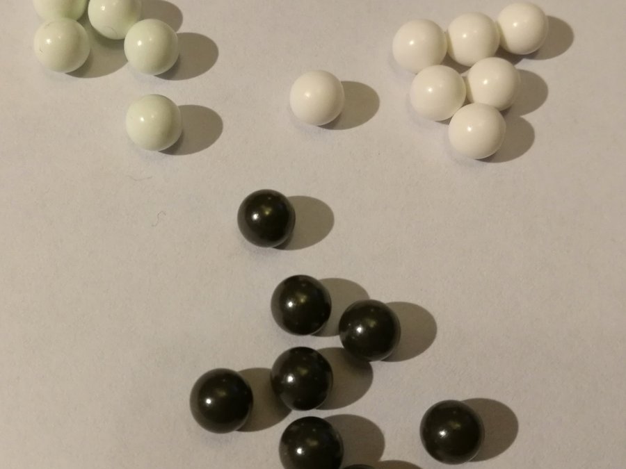 不同重量的 6mm Airsoft BB 彈