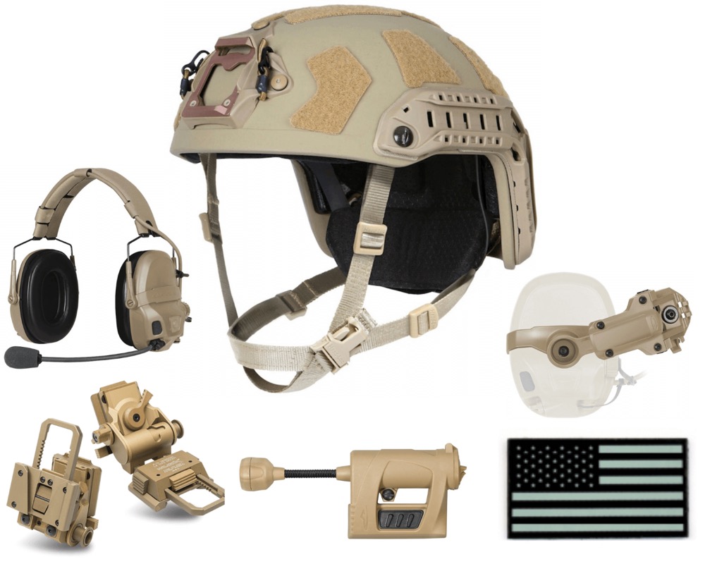 Helmet ARC Rail Headset Mount