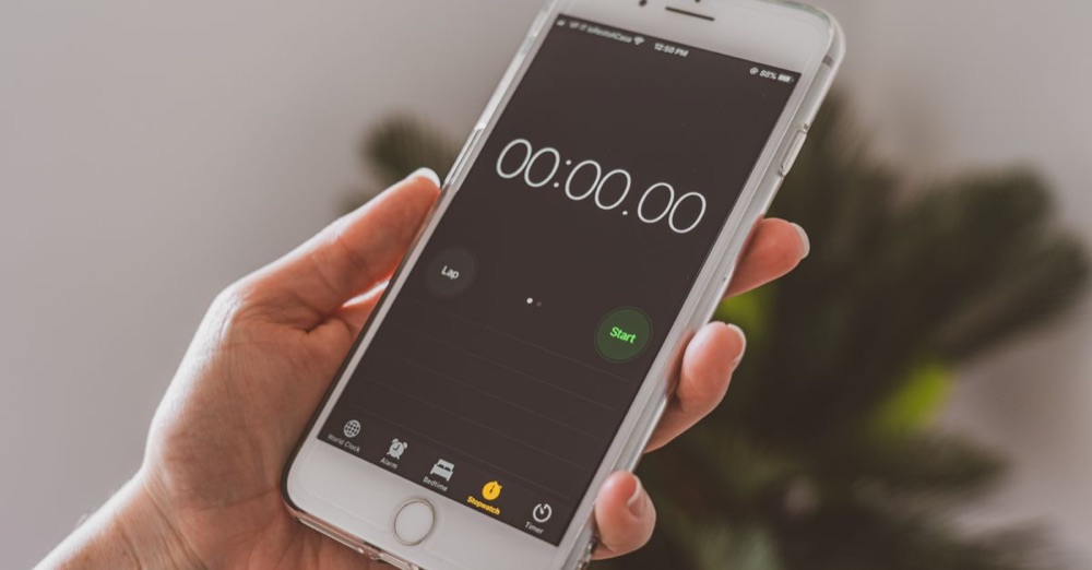 Timing a practice session on a phone already in your pocket