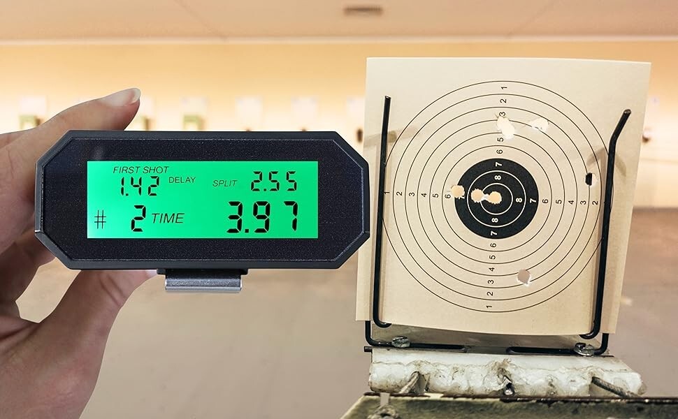 Reading hits and the shot timer readout