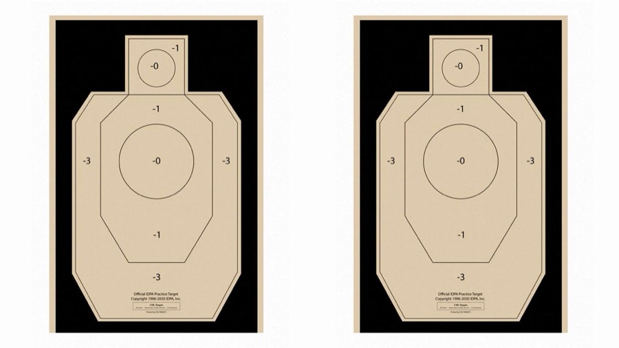IDPA 目標靶計分區域